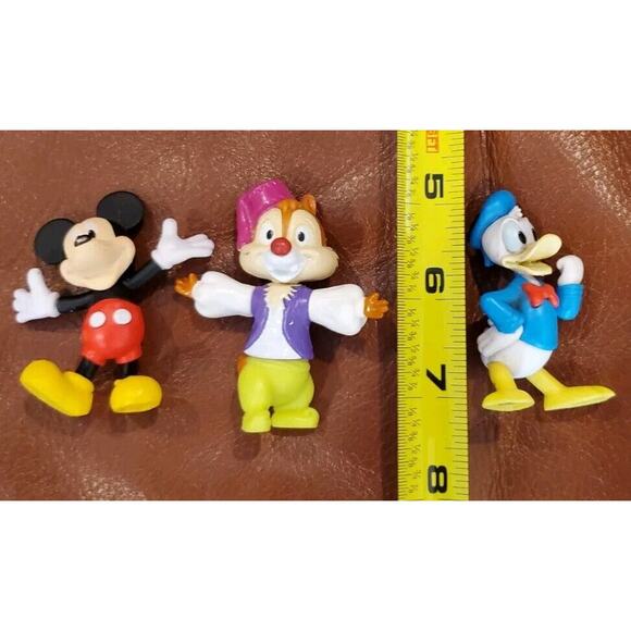 Set Of Three Disney Figures Donald Duck Mickey Mouse Dale Chipmunk Replacements - Picture 6 of 14